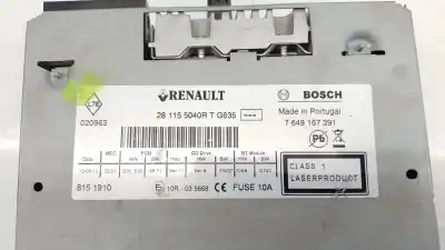 Автозапчасти б/у аудиосистема / радио cd за renault fluence (l3_) 1.5 dci (l30b) ссылки oem iam 281155040r 281155040r 281155040r