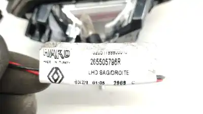 Автозапчастина б/у правий ліхтар в дверях для renault clio iv (bh_) 1.5 dci 90 посилання на oem iam 265505796r 265505796r 265505796r