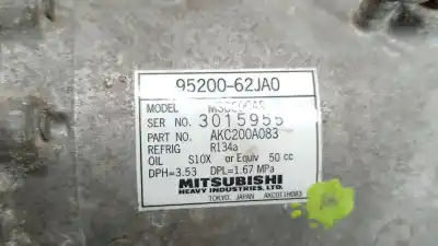 Peça sobressalente para automóvel em segunda mão compressor de ar condicionado a/a a/c por suzuki swift iii (mz, ez) 1.3 (rs 413) referências oem iam 9520062ja0 9520062ja0 9520062ja0