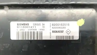 Автозапчастина б/у перевір блоку управління для renault kangoo (kc0/1_) 1.6 16v посилання на oem iam 8200162516 8200162516 8200162516