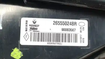 Автозапчастина б/у внутрішній лівий задній ліхар для renault megane iv fastback (b9a/m/n_) 1.5 dci 110 (b9a3) посилання на oem iam 265550248r 265550248r 265550248r