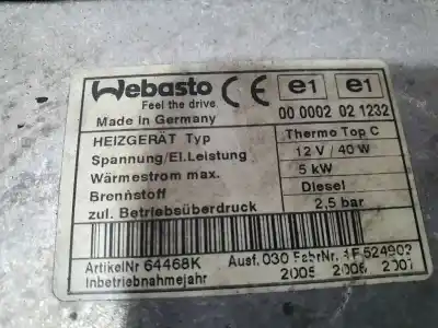 Second-hand car spare part heating pump for bmw x5 (e53) 3.0d oem iam references 64126918942  9003552b