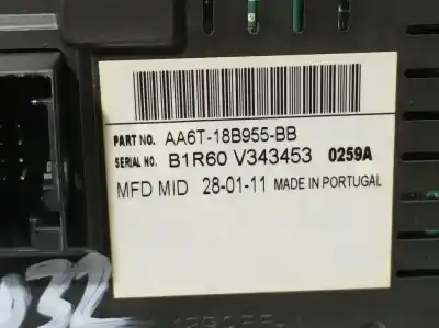 Second-hand car spare part multifunction display for ford fiesta (cb1) ghia oem iam references aa6t18b955bb  