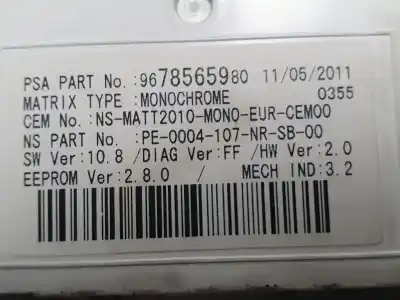 Second-hand car spare part dashboard for citroen ds4 sport oem iam references 9678565980  a2c34641100