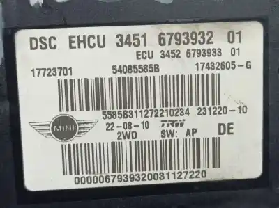 Pezzo di ricambio per auto di seconda mano abs per mini mini (r56) one riferimenti oem iam 6793932  17723701