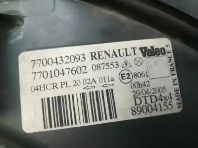 Автозапчастина б/у права фа для renault scenic rx4 (ja0) 1.9 dci salomon посилання на oem iam 7700432093  89004155