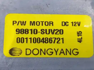 Second-hand car spare part passenger side right window regulator for opel mokka x excellence oem iam references 98810suv20  7 pins