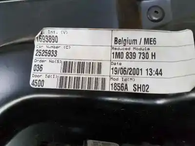 Автозапчастина б/у регулятор скла заднього правого для seat toledo (1m2) stella посилання на oem iam 1m0839730h  