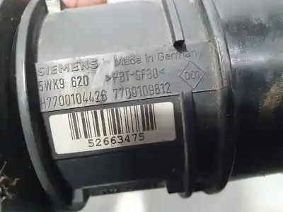 Автозапчастина б/у витратомір повітря для renault megane ii familiar 1.9 dci diesel посилання на oem iam 7700104426  5wk9620 Автозапчастина б/у витратомір повітря для renault megane ii familiar 1.9 dci diesel посилання на oem iam 7700104426  5wk9620