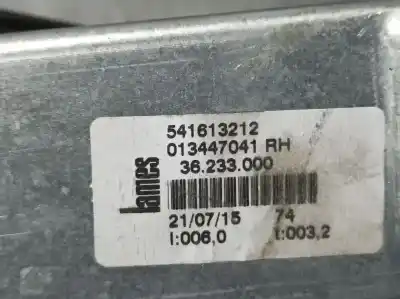 Second-hand car spare part passenger side right window regulator for opel corsa e color edition ecoflex oem iam references 541613212 lames electrico 6 pins 013447041