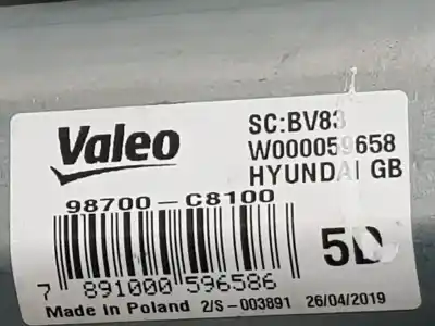 Peça sobressalente para automóvel em segunda mão motor do limpador traseiro por hyundai i20 klass referências oem iam 98700c8100  4 pins