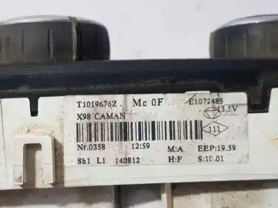 Peça sobressalente para automóvel em segunda mão comando de sofagem (chauffage / ar condicionado)  por renault clio iv expression referências oem iam t10196762  e1072485