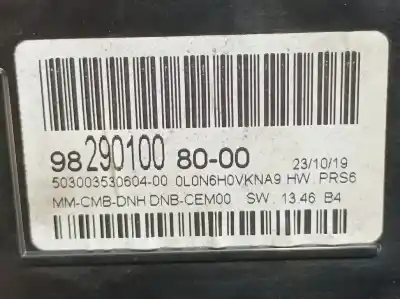 Pezzo di ricambio per auto di seconda mano pannello degli strumenti per ds 7 crossback la premiere riferimenti oem iam 982901008000  