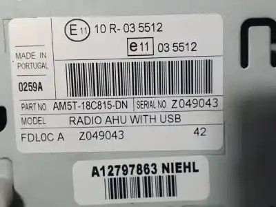 Автозапчастина б/у аудіо система / радіо cd для ford fiesta (ccn) trend посилання на oem iam am5t18c815dn  