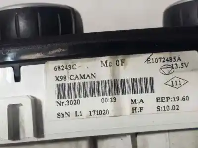 Peça sobressalente para automóvel em segunda mão comando de sofagem (chauffage / ar condicionado)  por renault clio iv limited referências oem iam e1072485a  171020