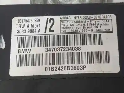Peça sobressalente para automóvel em segunda mão airbag frontal lado direito por bmw x5 (e53) 3.0d referências oem iam 347037234038  30339884a