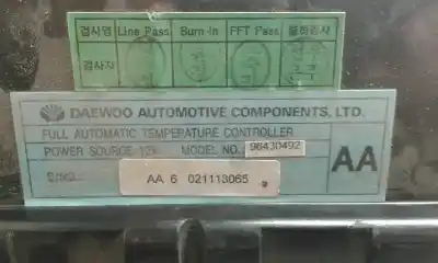Peça sobressalente para automóvel em segunda mão comando de sofagem (chauffage / ar condicionado)  por daewoo tacuma 2.0 cat referências oem iam 96430492 96430492 1000000920703