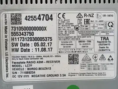 Second-hand car spare part gps navigation system for opel corsa e color edition ecoflex oem iam references 42554704  555343750