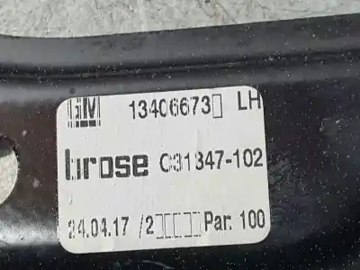 Piesă de schimb auto la mâna a doua mecanism acționare geam fațã stânga pentru opel astra k lim. 5türig business referințe oem iam 13406673 brose electrico 7 pins c31347102