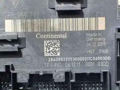 Second-hand car spare part electronic module for porsche cayenne (typ 92aa) diesel platinum edition oem iam references 7pp959792s  