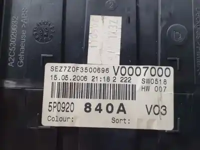 Peça sobressalente para automóvel em segunda mão quadrante por seat toledo (5p2) stylance / style referências oem iam 5p092084a  11080281006