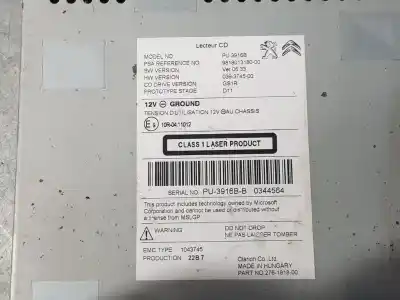 Автозапчастина б/у gps навігаційна система для citroen c4 lim. live edition посилання на oem iam 981801318000  pu3916bb Автозапчастина б/у gps навігаційна система для citroen c4 lim. live edition посилання на oem iam 981801318000  pu3916bb