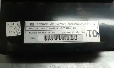 Peça sobressalente para automóvel em segunda mão comando de sofagem (chauffage / ar condicionado) por daewoo leganza 2.0 exclusive referências oem iam 96334786 96334786 
