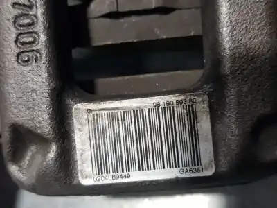 Peça sobressalente para automóvel em segunda mão pinça de travão traseira esquerda por citroen berlingo feel m referências oem iam 9819059380  