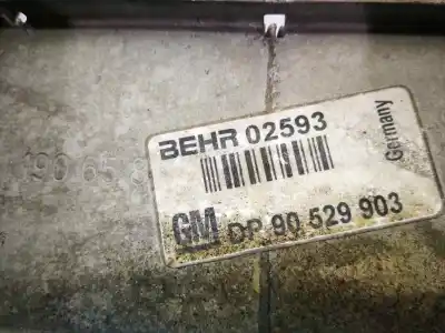Second-hand car spare part intercooler for opel omega b 2.5 turbodiesel (x 25 td / u 25 td / l93) oem iam references dp90529903  