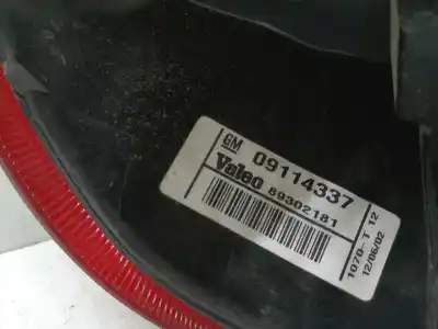 Pezzo di ricambio per auto di seconda mano luci posteriori destra per opel corsa c club riferimenti oem iam 09114337  89302181