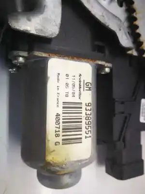 Peça sobressalente para automóvel em segunda mão elevador de vidros dianteira esquerda por opel meriva enjoy referências oem iam 400718g 6 pins 93389551