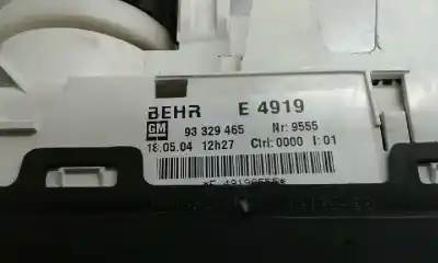 Peça sobressalente para automóvel em segunda mão comando de sofagem (chauffage / ar condicionado)  por opel meriva 1.7 16v cdti cat referências oem iam e4919 93329465 1000002091517