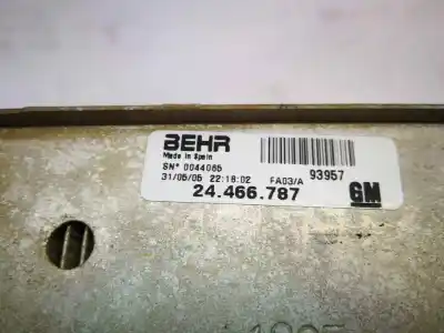 Second-hand car spare part intercooler for opel combo 1.3 16v cdti oem iam references 93957  