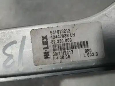 Second-hand car spare part driver left window regulator for opel corsa e color edition ecoflex oem iam references 13447038 hilex electrico 6 pins 541613212