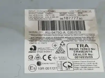 Gebrauchtes Autoersatzteil audiosystem / radio-cd zum citroen c3 aircross feel oem-iam-referenzen 9818777780  039439800
