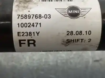 Pezzo di ricambio per auto di seconda mano trasmissione anteriore destra per mini mini (r56) one riferimenti oem iam 758976803  