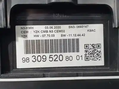 Автозапчастина б/у панель інструментів для citroen berlingo feel m посилання на oem iam 9830952080  yzkcmbn3