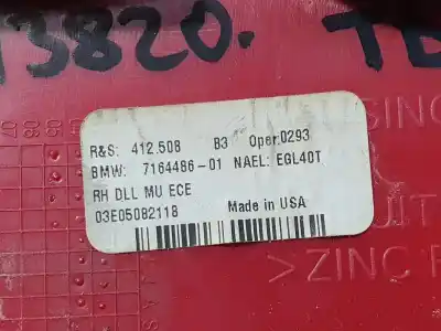 Second-hand car spare part right tailgate light for bmw x5 (e53) 3.0d oem iam references 7164486  