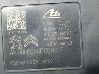 Peça sobressalente para automóvel em segunda mão abs por peugeot 208 style referências oem iam 9822654880  10022012064