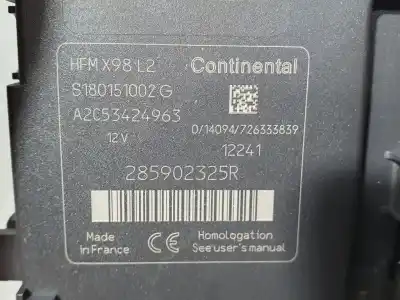 Peça sobressalente para automóvel em segunda mão comutador de ignição por renault clio iv dynamique referências oem iam 285902325r  a2c53424963