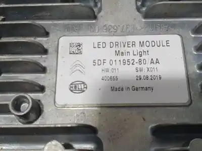 Second-hand car spare part light control unit for citroen c5 aircross feel oem iam references 5df01195280aa  