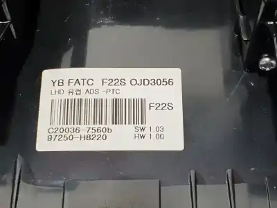 Peça sobressalente para automóvel em segunda mão comando de sofagem (chauffage / ar condicionado) por kia stonic (ybcuv) drive referências oem iam 97250h8220  c200367560b