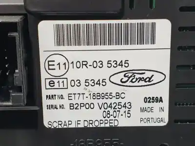 Автозапчасти б/у многофункциональный дисплей за ford fiesta (ccn) ambiente ссылки oem iam et7t18b955bc  