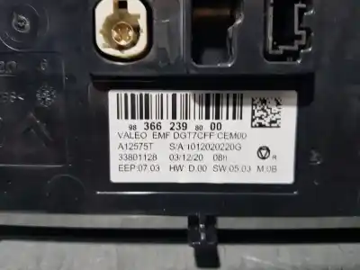 Second-hand car spare part multifunction display for peugeot 208 (p2) active pack oem iam references 9836623980  33801128