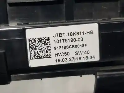 Peça sobressalente para automóvel em segunda mão comando de controlo do rádio por ford ka+ active referências oem iam j7bt18k811hb  1017519003