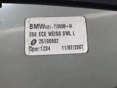 Second-hand car spare part left tailgate light for bmw x5 (e53) 4.4i automático oem iam references 7158389  