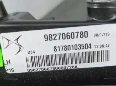 Second-hand car spare part left tailgate light for ds 3 crossback chic oem iam references 9827060780  