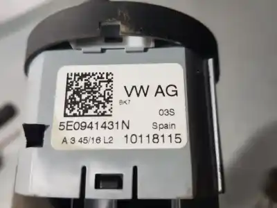 Second-hand car spare part headlights switch for skoda rapid ambition oem iam references 5e0941431n  