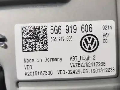 Piesă de schimb auto la mâna a doua sistem de navigare gps pentru volkswagen golf vii lim. (bq1) e-golf referințe oem iam 5g6919606  a2c15167600