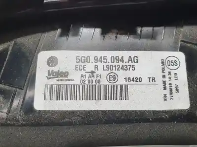 Recambio de automóvil de segunda mano de piloto trasero derecho para volkswagen golf vii lim. (bq1) e-golf referencias oem iam 5g0945094ag  